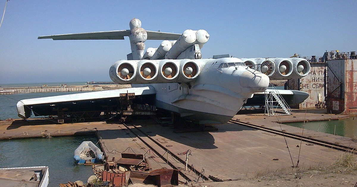 Ekranoplan Łuń – niezwykła konstrukcja z czasów ZSRR